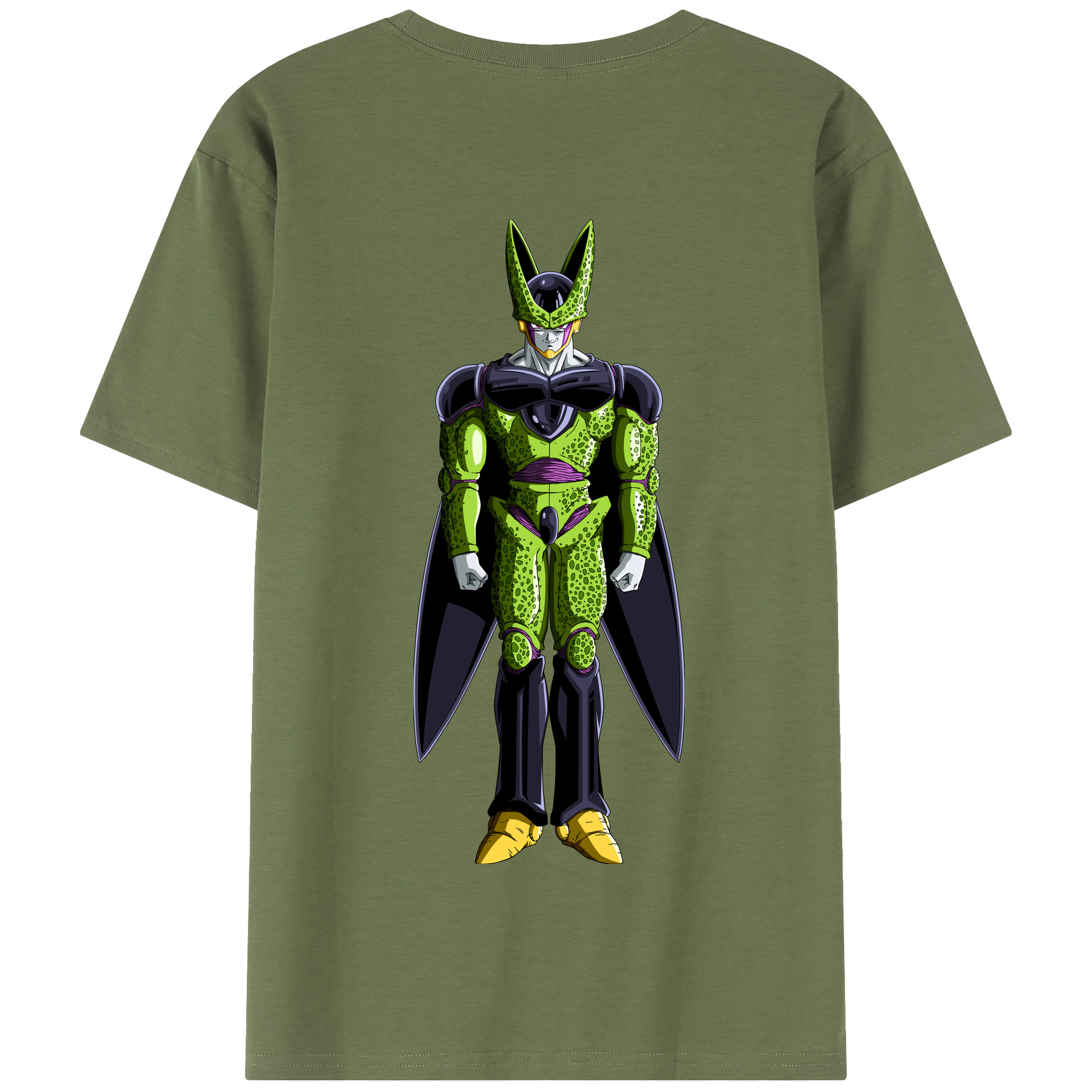 （画像用） ドラゴンボール セル DRAGON BALL Cell 綿100％半袖Tシャツ（背面プリント）
